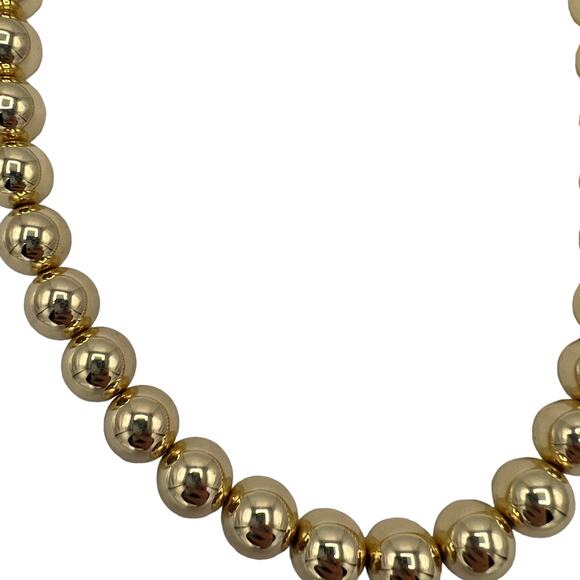 Sugarfix by BaubleBar Gold Bead Statement Necklace - One Size - NWT - Picture 2 of 3